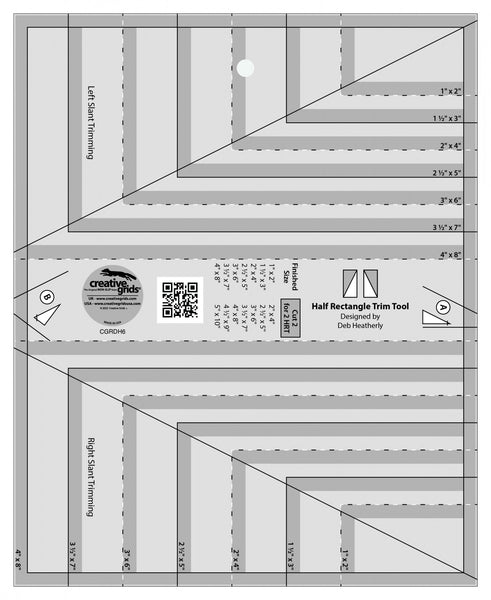 Creative Grids Half Rectangle Trim Tool