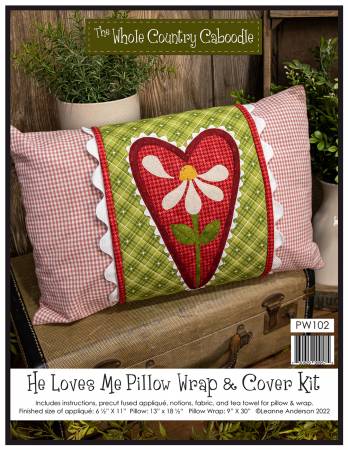 He Loves Me Pillow Wrap & Cover Kit