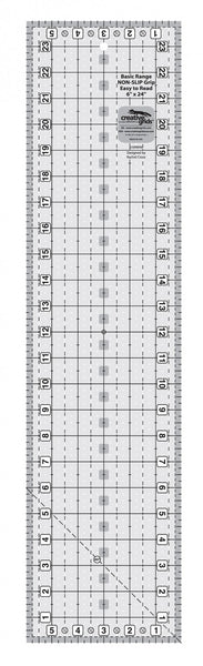 Creative Grids Basic Range 6in x 24in Rectangle Quilt Ruler